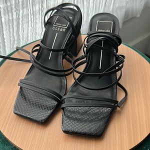Dolce Vita Strappy Black Heels
